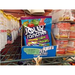 JOLLY RANCHER CANDY - CRUNCH 'N CHEW - 6 X184 GRAM PACKAGES