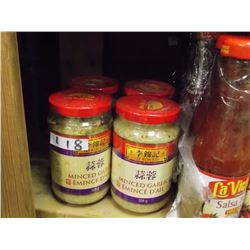 MINCED GARLIC - 4 X326 GRAM JARS - BB JAN 2016