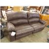 Image 1 : NEW LEATHER STYLE RECLINING CHESTERFIELD