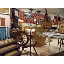 WROUGHT IRON CANDLE HOLDER - FLOOR STANDING T