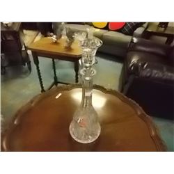 PIN WHEEL CRYSTAL DECANTER WITH STOPPER