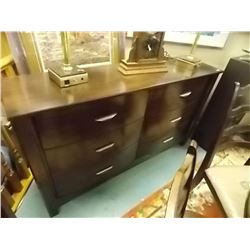BOW FRONT DRESSER - 6 DRAWER