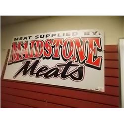 VINTAGE METAL SIGN - "MAIDSTONE MEATS