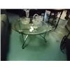 Image 1 : ROUND GLASS COFFEE TABLE