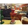 Image 1 : TABLE LAMP - RED & GOLD
