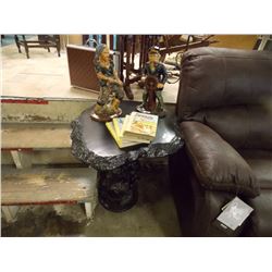 BURL SIDE TABLE