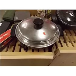 ELECTRIC STAINLESS STEEL POT WITH LID - AND CORD