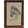 Image 2 : Framed original signed pencil sketch of a horse