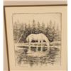Image 1 : Ink on paper signed lower left &#8220;O. Wieghorst&#8221;