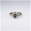 Image 3 : Dazzling ladies ring featuring a fancy cognac