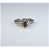 Image 4 : Dazzling ladies ring featuring a fancy cognac