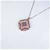 Image 2 : Exquisite ladies pendant featuring a rose quartz and