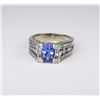 Image 1 : Gorgeous ladies ring set with an oval Tanzanite