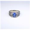 Image 2 : Gorgeous ladies ring set with an oval Tanzanite