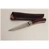 Image 1 : Custom sheath knife marked &#8220;Lee&#8221; with exotic wood