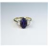 Image 1 : Impressive ladies ring featuring an intense color Amethyst