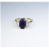 Image 2 : Impressive ladies ring featuring an intense color Amethyst