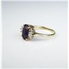 Image 3 : Impressive ladies ring featuring an intense color Amethyst