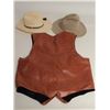 Image 1 : Western apparel lot consisting of a leather vest