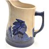 Image 3 : Unsigned art pottery pitcher with cobalt blue decoration