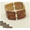 Image 2 : Antique Philigre Silver Bracelet along with a painted