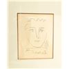 Image 3 : Etching of face by Picasso titled &#8220;Pour Roby&#8221;