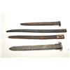Image 1 : Lot of 4 misc. bayonet sheaths including one