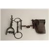 Image 2 : Lot including an eagle bit; a pair of spurs,