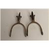 Image 3 : Lot including an eagle bit; a pair of spurs,