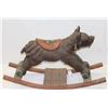 Image 3 : Rocking animal of carved wood bear. Measures 22&#8221;