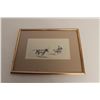 Image 1 : Pen and ink drawing of cowboy and steer