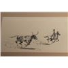 Image 2 : Pen and ink drawing of cowboy and steer