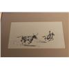 Image 3 : Pen and ink drawing of cowboy and steer