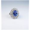 Image 2 : Spectacular ladies ring featuring a GIA certified Tanzanite