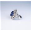 Image 3 : Spectacular ladies ring featuring a GIA certified Tanzanite