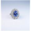 Image 6 : Spectacular ladies ring featuring a GIA certified Tanzanite