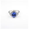 Image 4 : Dazzling ladies designer ring featuring a fine Tanzanite