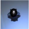 Image 4 : Dramatic ladies ring featuring a fine natural Black