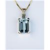 Image 1 : High quality ladies pendant featuring a fine Aquamarine