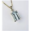 Image 2 : High quality ladies pendant featuring a fine Aquamarine