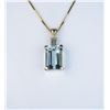 Image 4 : High quality ladies pendant featuring a fine Aquamarine