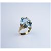 Image 2 : Elegant ladies ring featuring an oval Aquamarine weighing