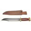 Image 1 : Custom made large size bowie knife marked &#8220;Voorhis