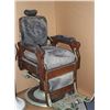 Image 3 : Koken carved wood side barber chair in good