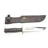 Image 2 : U.S.M.C. fighting knife Vietnam era with plated blade
