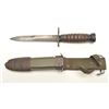 Image 2 : U.S. M 4 M1 carbine bayonet with M8 scabbard