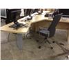 Image 2 : MAPLE 6'X6' L-SHAPED EXECUTIVE DESK (RIGHT HAND)