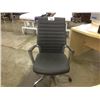 Image 2 : GLOBAL ACCORD CHROME FRAMED GREY LOOP ARM EXECUTIVE CHAIR