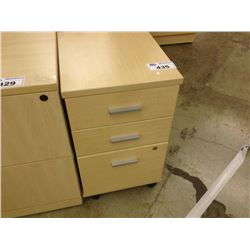 MAPLE MOBILE 3 DRAWER PEDESTAL