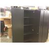 Image 2 : HERMAN MILLER MERIDIAN 6' TALL BLACK 2 DOOR STORAGE CABINET